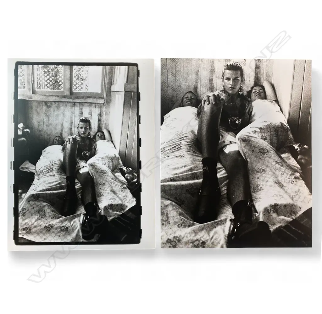 Unidentified photographer ‘Christina Conrad in bed with friends’, c.1980 Image 1++